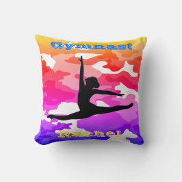 Cojín Decorativo Camuflaje arco iris de la bóveda del piso de gimna