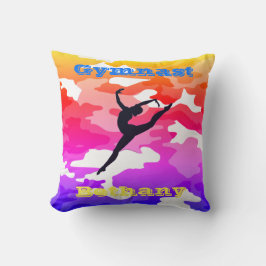 Cojín Decorativo Camuflaje arco iris de la bóveda del piso de gimna