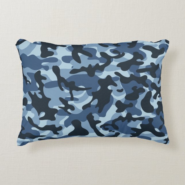 Cojín Decorativo Camuflaje azul (Anverso)