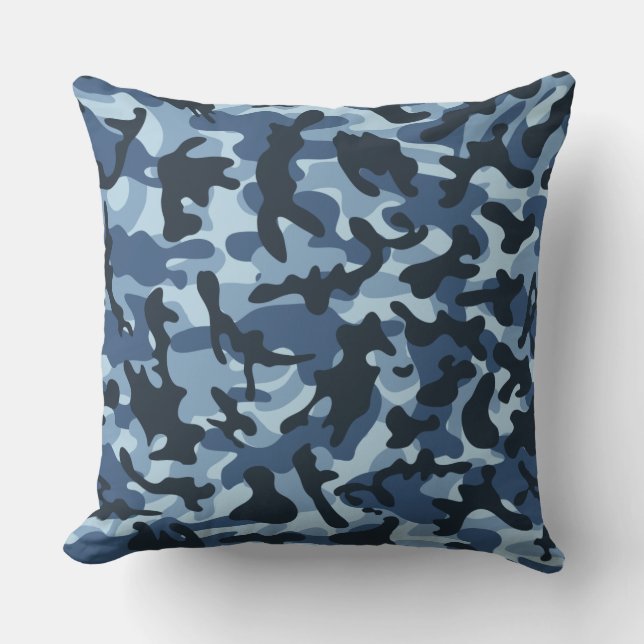 Cojín Decorativo Camuflaje azul (Anverso)