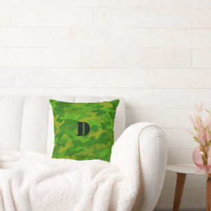 Cojín Decorativo Camuflaje de Bosque de Pinos