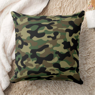 Cojín Decorativo Camuflaje de Bosque Urbano