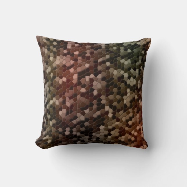 Cojín Decorativo Camuflaje de caparazón de tortuga (Anverso)