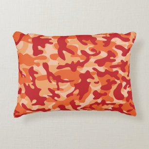 Cojín Decorativo Camuflaje de Lava de Albaricoque
