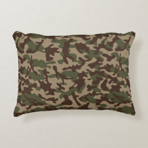 Cojín Decorativo Camuflaje de madera profunda