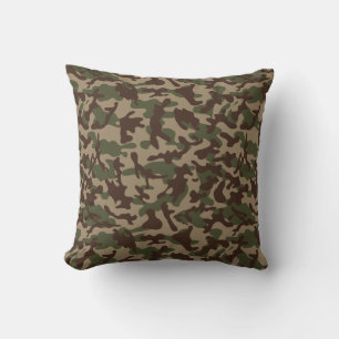 Cojín Decorativo Camuflaje de madera profunda