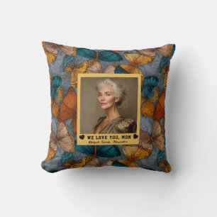 Cojín Decorativo Camuflaje de Mariposa Feliz Cumpleaños Mamá Decora