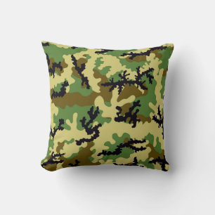 Cojín Decorativo Camuflaje de Woodland