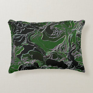 Cojín Decorativo Camuflaje del Ejército Verde Funky