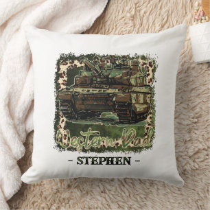 Cojín Decorativo Camuflaje del tanque militar de Western Dad