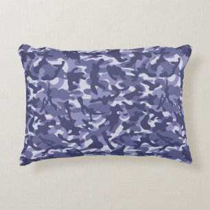 Cojín Decorativo Camuflaje Navy Púrpura  