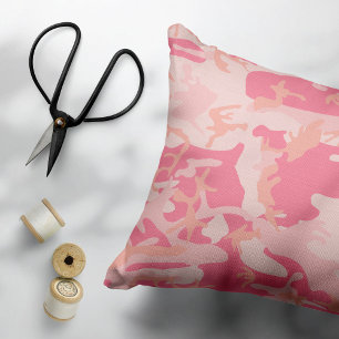 Cojín Decorativo Camuflaje rosa, ejército, ejército