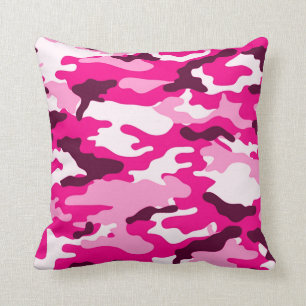 Cojín Decorativo Camuflaje rosa MoJo Pillow estadounidense