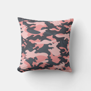 Cojín Decorativo Camuflaje rosado: patrón de cosecha clásico