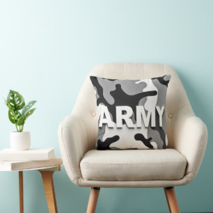 Cojín Decorativo Camuflaje Urbano del Ejército