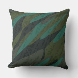 Cojín Decorativo Camuflaje verde abstracto