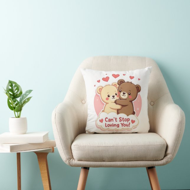 Cojín Decorativo Can’t Stop Loving You Cute Valentine Pillow (Silla)