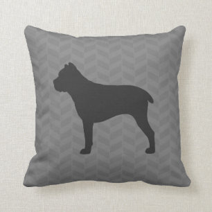 Cojín Decorativo Caña Corso Silhouette Gray Herringbone