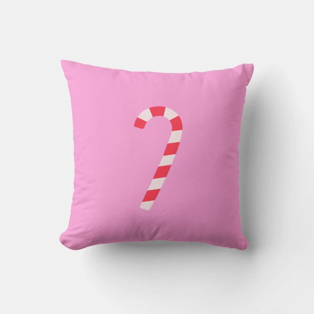 Cojín Decorativo Caña de caramelo de 2D (Anverso)