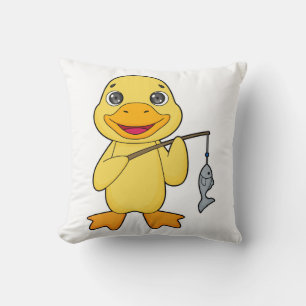 Cojín Decorativo Caña de pescar pesca de patos