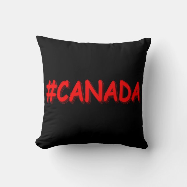 Cojín Decorativo "CANADÁ" Diseño De Expresión Cuta. ¡Hazte con una  (Anverso)