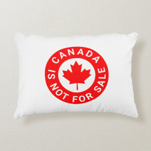 Cojín Decorativo Canadá no está a la venta tipografía hoja de arce 