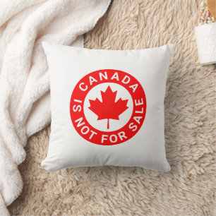 Cojín Decorativo Canadá no está a la venta tipografía hoja de arce
