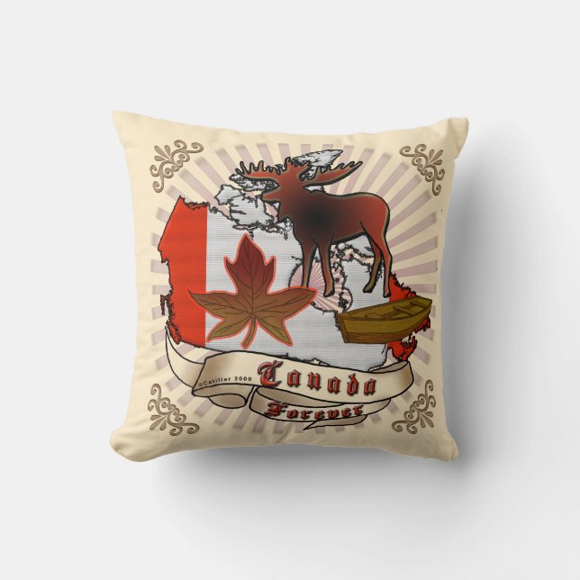 Cojín Decorativo Canadá por Siempre (Anverso)