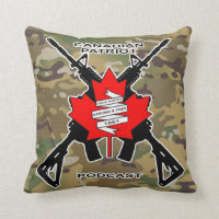 Cojín decorativo canadiense del podcast del