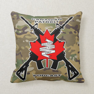 Cojín decorativo canadiense del podcast del