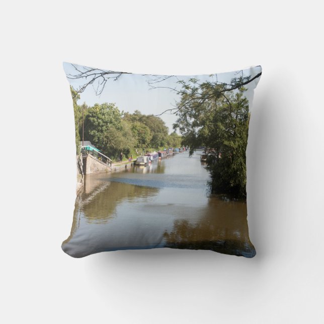 Cojín Decorativo Canal de Macclesfield Superior Poynton Cheshire (Anverso)