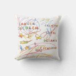 Cojín Decorativo Cáncer Astrología infantil Zodiac