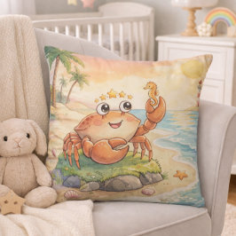 Cojín Decorativo Cáncer Bebé Zodiaco Guardería Niños
