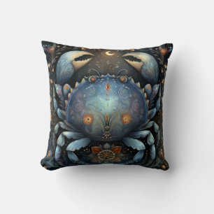 Cojín Decorativo Cáncer Cangrejo Zodíaco Astrología Celestial Cumpl