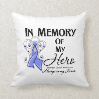 Cojín Decorativo Cáncer de estómago en memoria de mi héroe