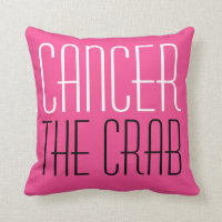 Cáncer El Cangrejo Tipografía Zodiaca Pink Calient