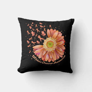 Cojín Decorativo Cáncer uterino de girasol de pájaro Hummingbird