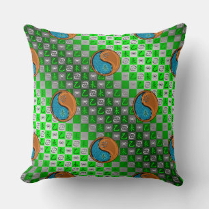 Cojín Decorativo Cáncer y Cabra de Madera