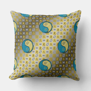 Cojín Decorativo Cáncer y Dragón de Metal