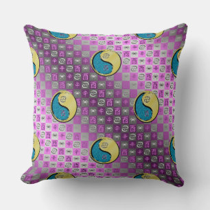 Cojín Decorativo Cáncer y Gallo de Metal