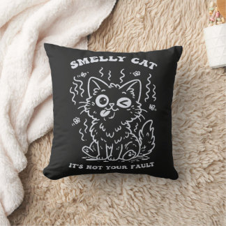 Cojín Decorativo Canción icónica de gato maloliente