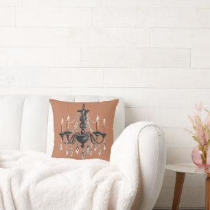 Cojín Decorativo Candilero marrón negro