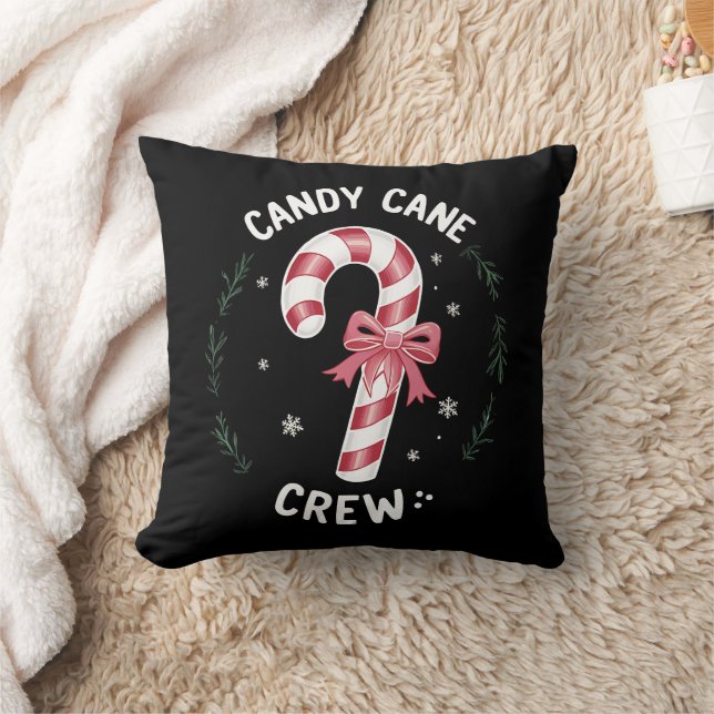 Cojín Decorativo Candy Cane Crew Funny Navidades Candy Lover Xmas (Manta)