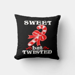Cojín Decorativo Candy Cane Sweet Pero Twist Funny Navidades