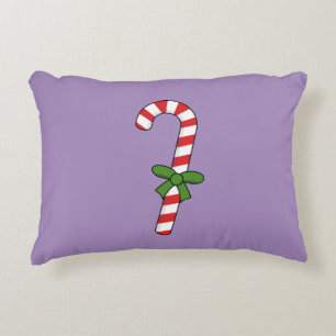 Cojín Decorativo Candy Cane with Green Ribbon