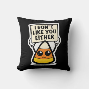 Cojín Decorativo Candy Corn "Yo tampoco me gustas"