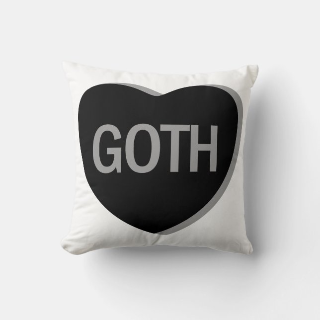 Cojín Decorativo Candy Heart - Gótico (Anverso)