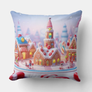 Cojín Decorativo Candyland/Ciudad de la fantasía/Cojín decorativo
