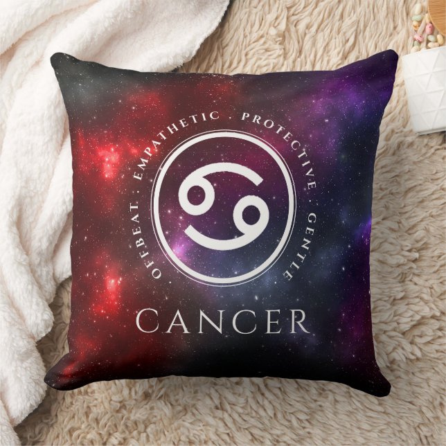 Cojín Decorativo Cangrejo de cáncer Starfield Zodiac occidental (Manta)