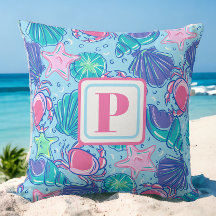 Cangrejo Preppy Monograma Beach Shell